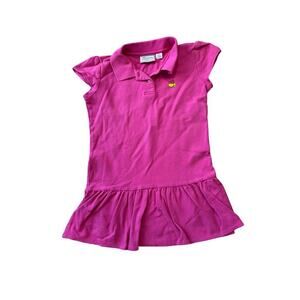 MASTERS Collection Girls Hot pink Polo Dress, Masters LOGO; size 6X-7; GOLF